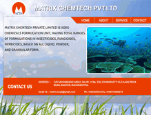 Tablet Screenshot of matrixchemtech.com